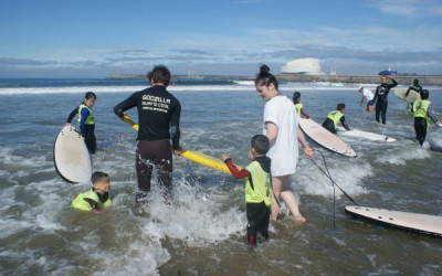 Alegria contagiante com Programa Inclusão Social Surf +